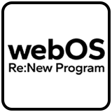 El logotipo del programa webOS Re:New.	