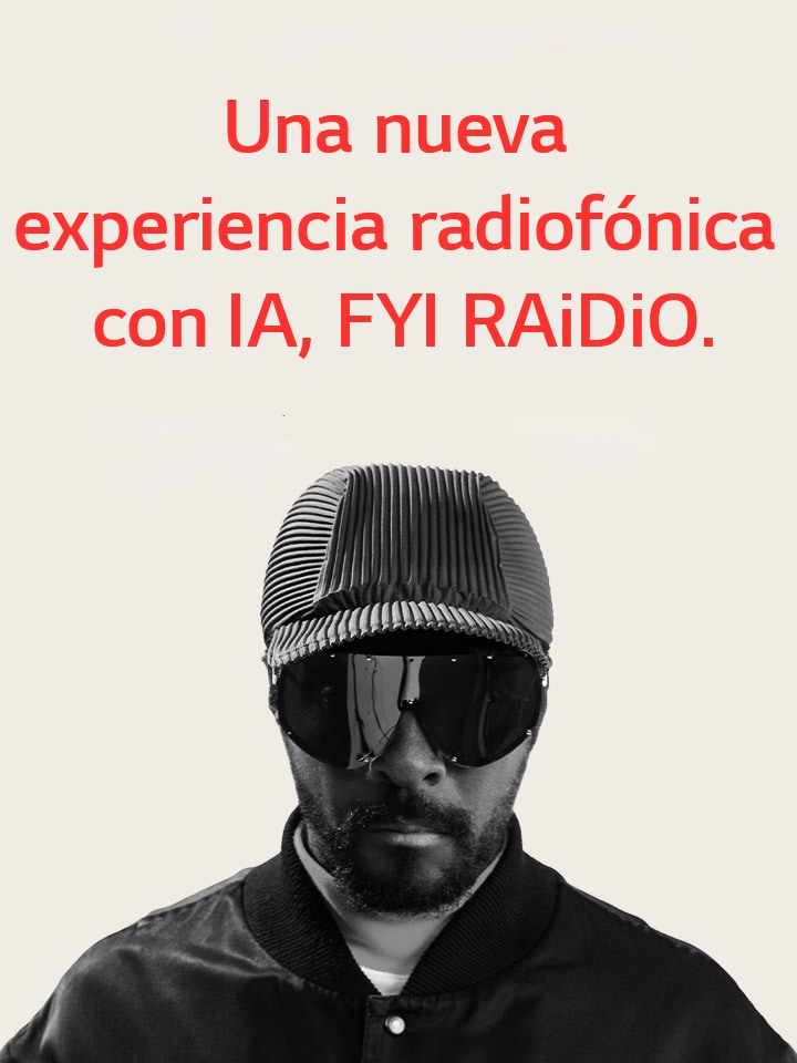 will.i.am en imagen en blanco y negro con el título al lado.