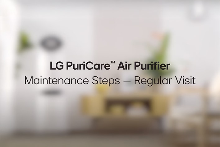 LG air purifiers maintenance steps by expert visit care	