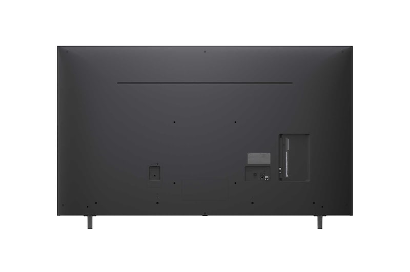 Rear view of LG NanoCell NANO80 TV.