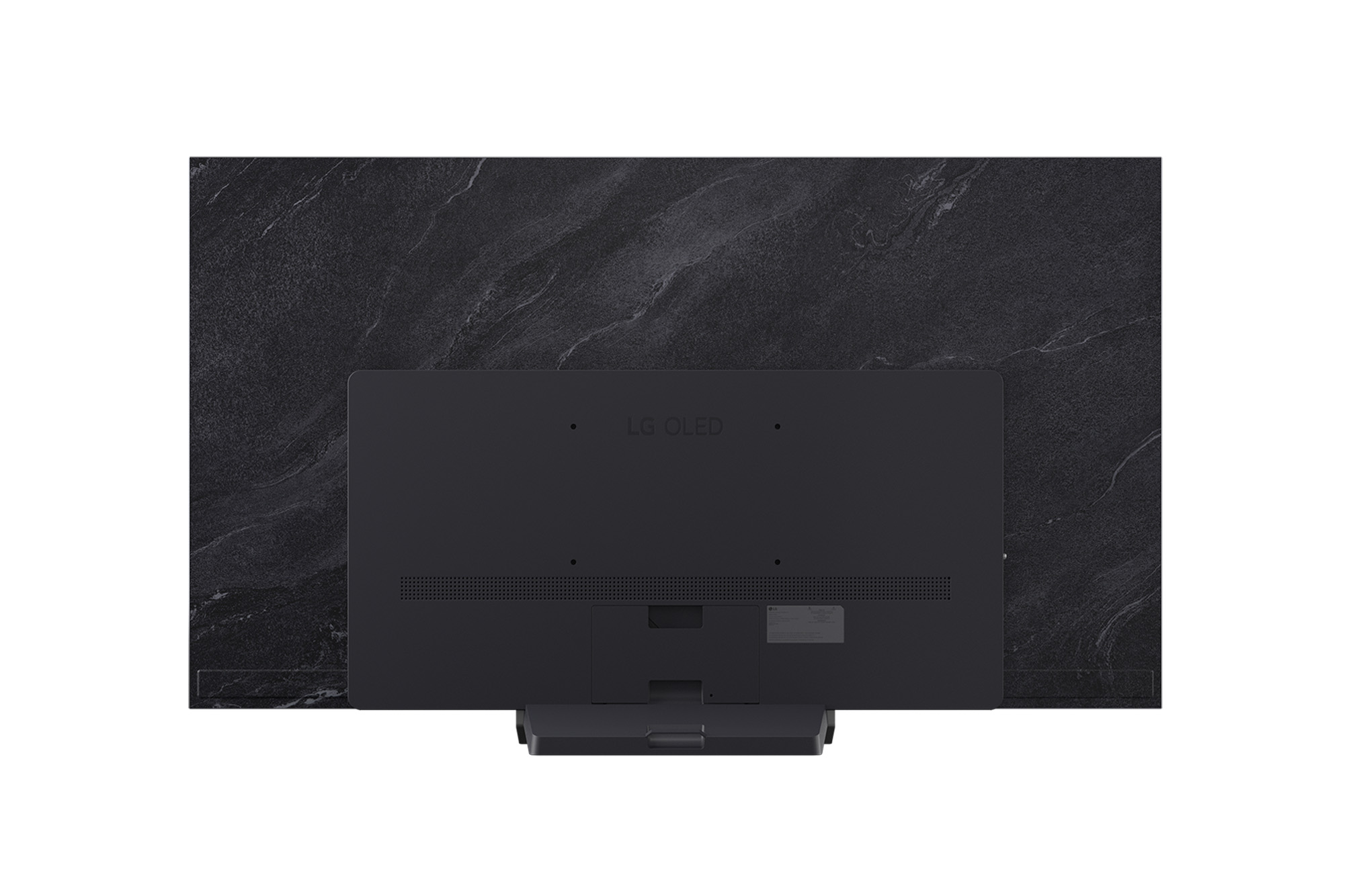 Rear view of LG OLED evo AI C5 4K Smart TV.