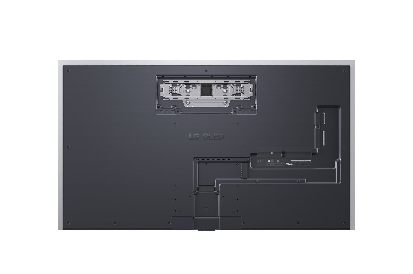 Rear view of LG OLED evo AI G5 4K Smart TV.
