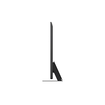 Left-facing side view of LG QNED evo QNED85 TV 