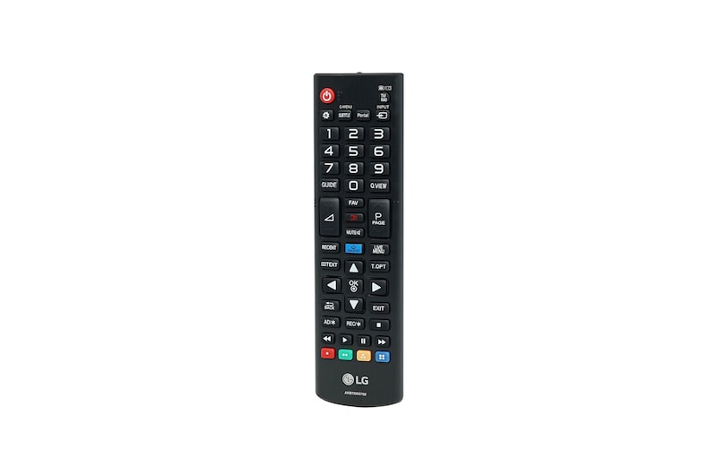 Front view of TV Remote Controller AKB75055702