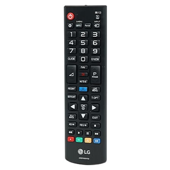 Front view of TV Remote Controller AKB75055702