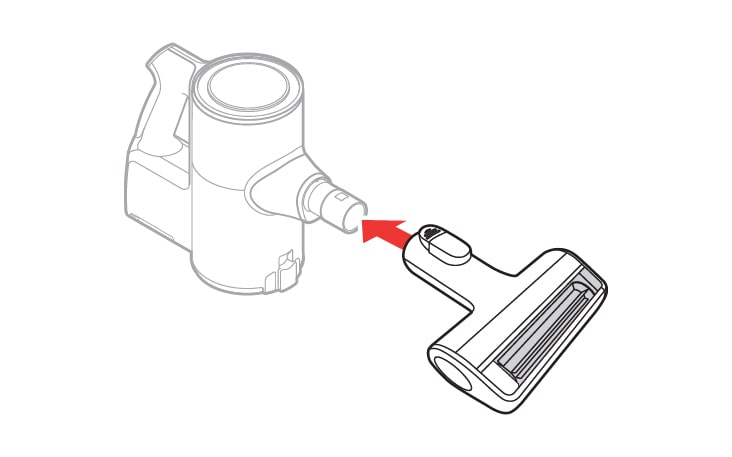 A vacuum nozzle designed for removing pet hair from soft surfaces	
