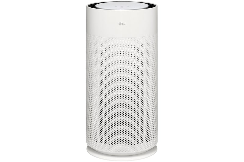 Front view of the LG PuriCare™ AeroHit Air Purifier AS35GGW10.AML