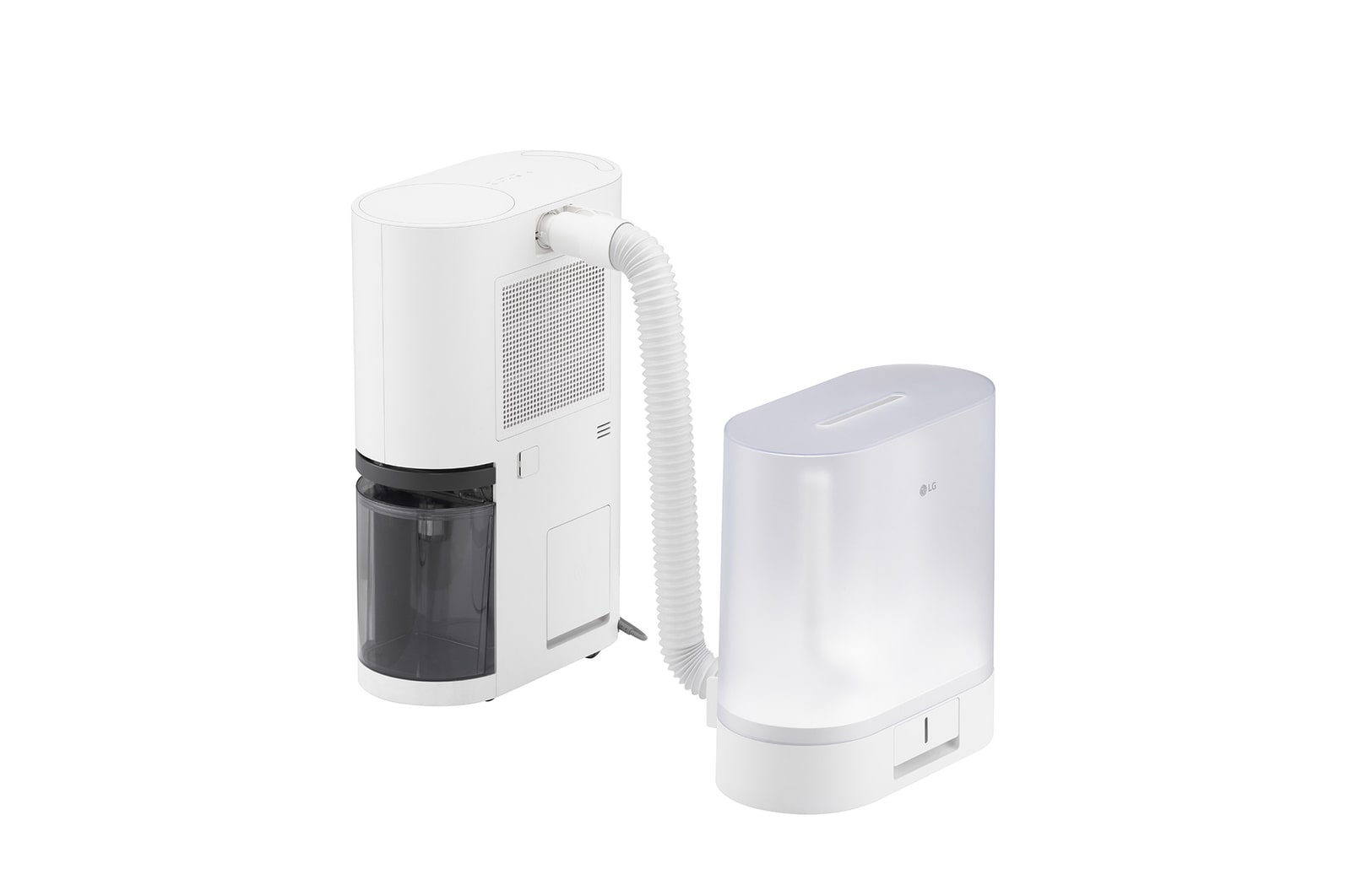 image of the Drying Case connected to the LG mojave dehumidifier