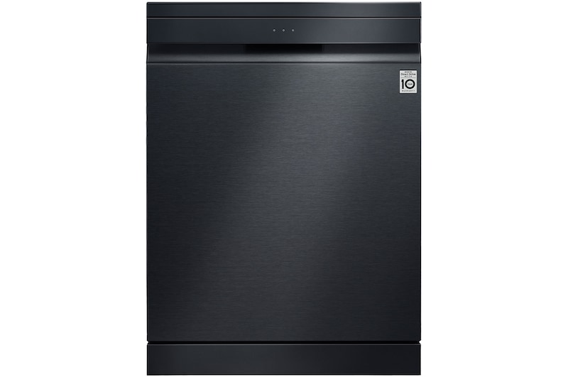 Front view of 60cm QuadWash™ Freestanding  Dishwasher with TrueSteam™ and Easy Rack™ Plus. DFC335HM.ABMREML