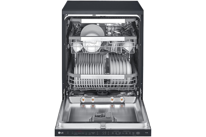 front open view with dish