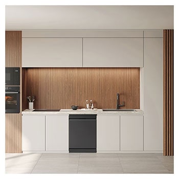 interior shot featuring lg dishwasher