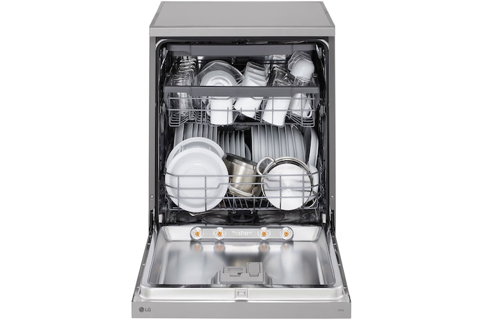 front open view with dish