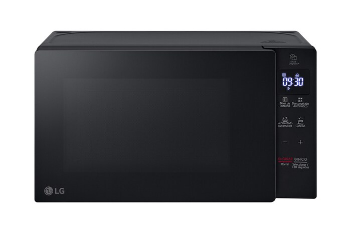 Front view of LG 20L NeoChef® Microwave Oven in Black, MS2032GAS
