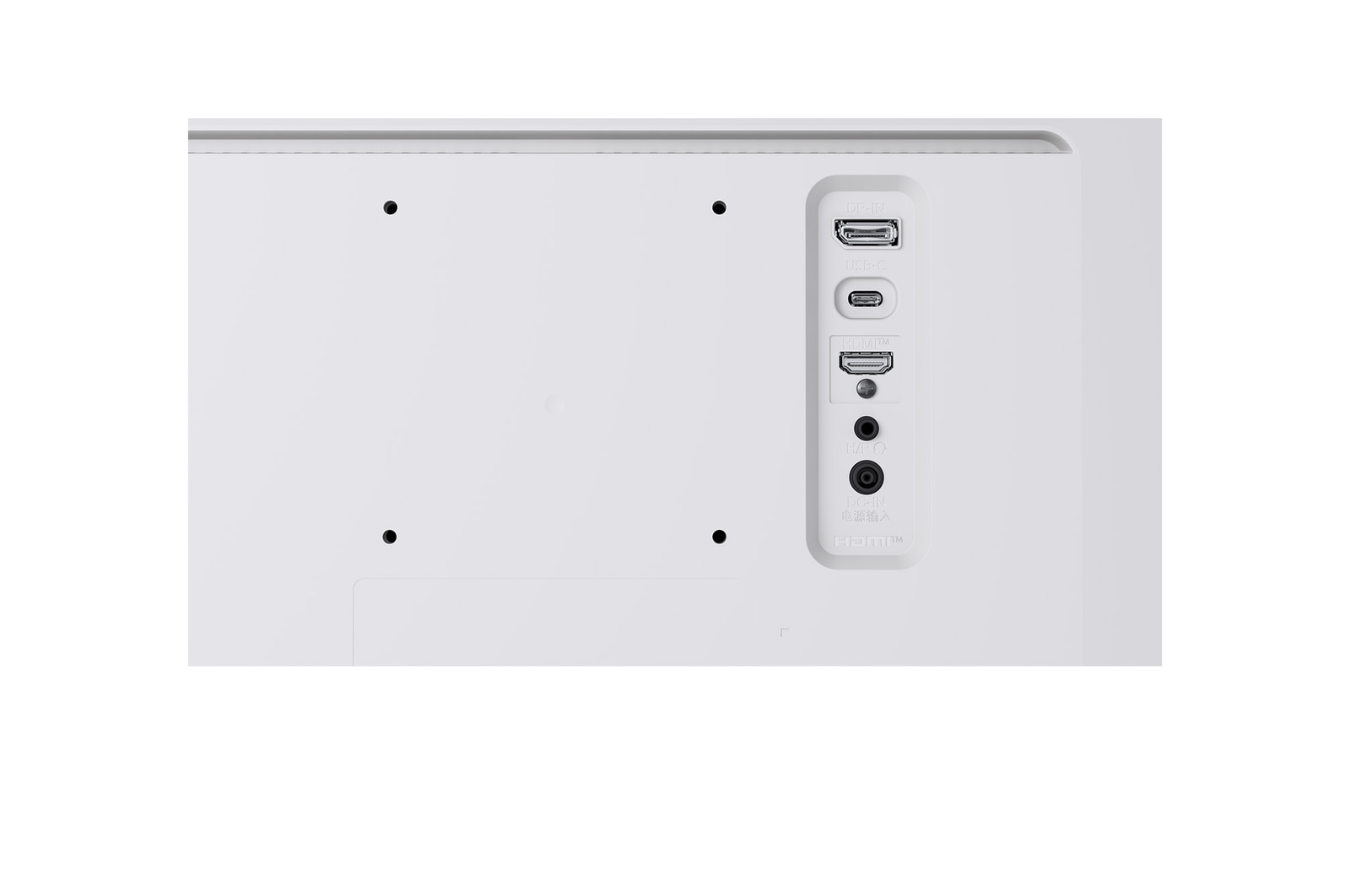 Rear I/O ports view