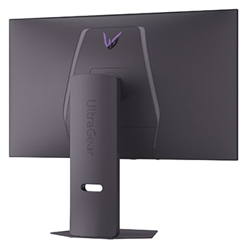side view of a tilted monitor