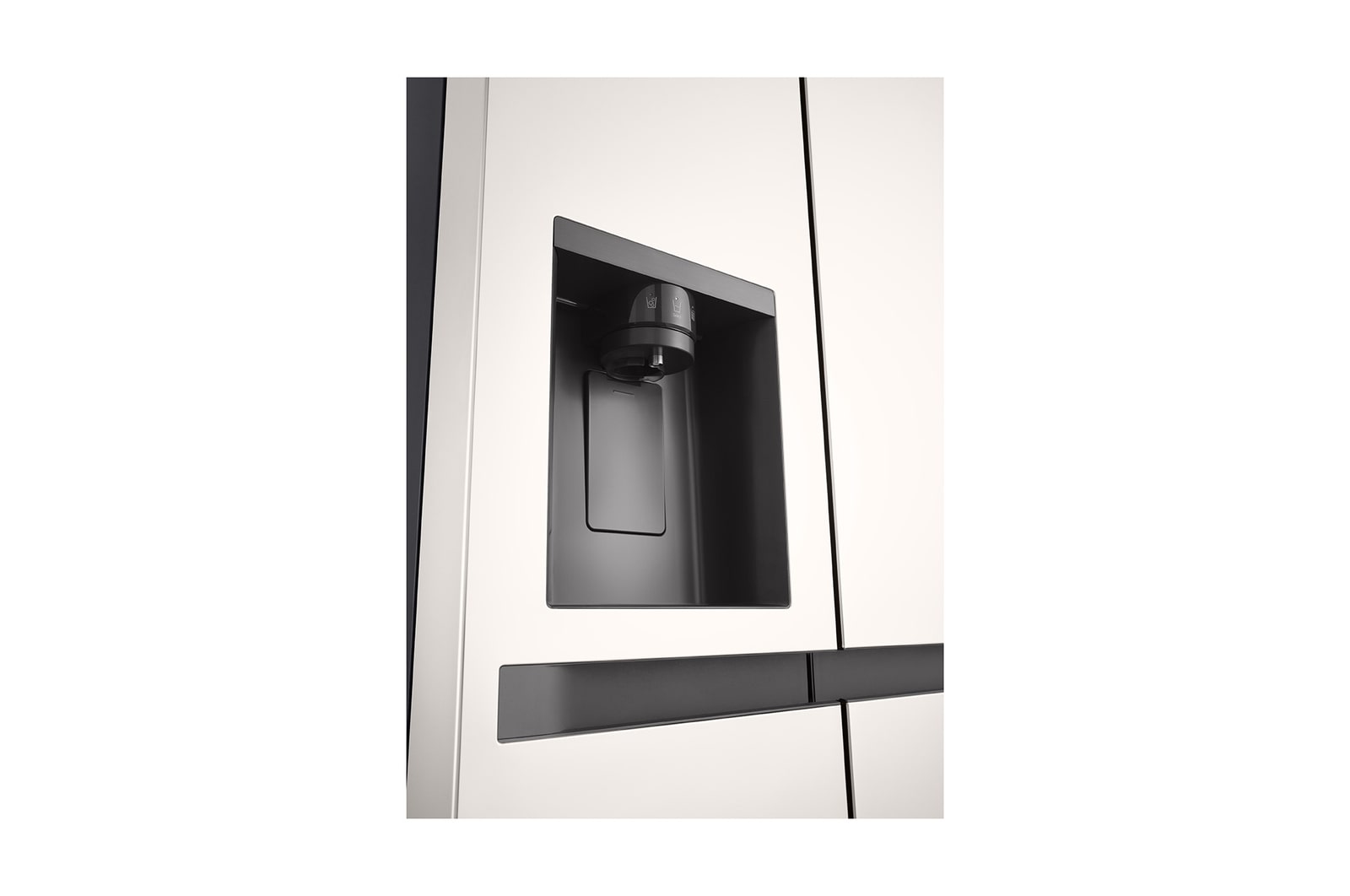 LG 635l Side by Side Fridge in Beige White, GC-L257KQKW
