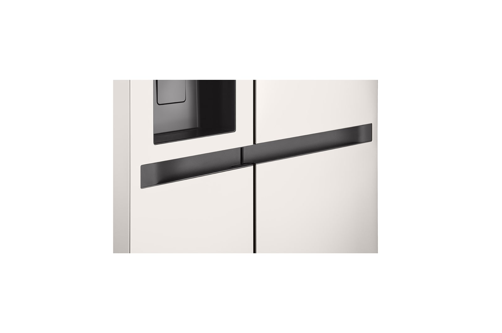 LG 635l Side by Side Fridge in Beige White, GC-L257KQKW