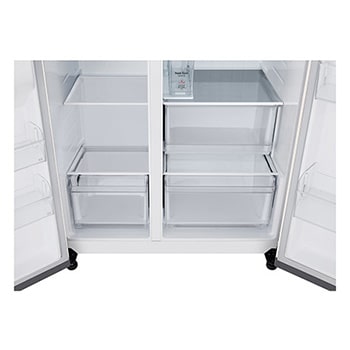LG 635l Side by Side Fridge in Beige White, GC-L257KQKW