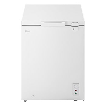 LG chest freezer open front view