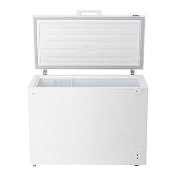 LG chest freezer open front view