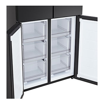 lg multi door refrigerator bottom freezer view