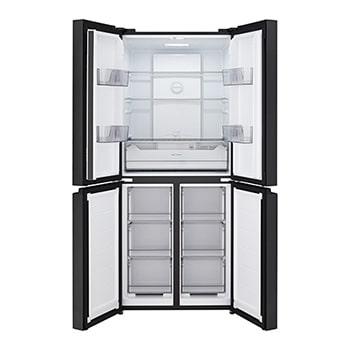 lg multi door refrigerator open door view