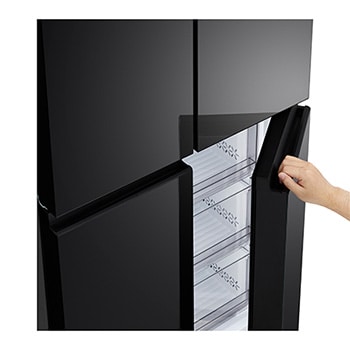 lg multi door refrigerator handle detail view