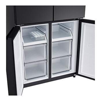 lg multi door refrigerator bottom freezer view