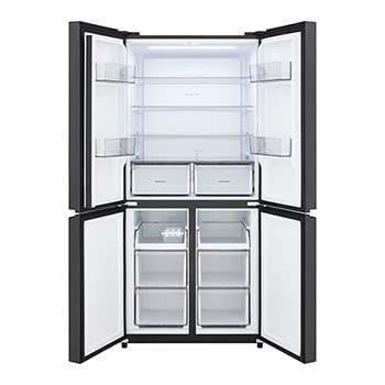 lg multi door refrigerator open door view