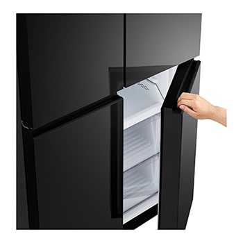 lg multi door refrigerator handle detail view