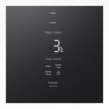 lg multi door refrigerator panel detail view