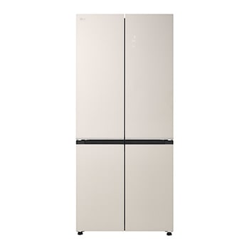 Front view of 512l French Door Fridge in Beige Glass Finish GCFB50FPGAM