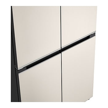 lg multi door refrigerator left side view
