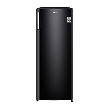 Front view of 171L Vertical Freezer in Essence Matte Black GN-304SHBR