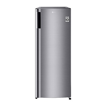 Front view of 171L Vertical Freezer in Prime Silver GN-304SLBR