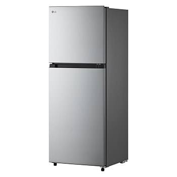 Right side view of 235L Top Freezer Refrigerator Essence Matte Black with LinearCooling and Deodorizer.