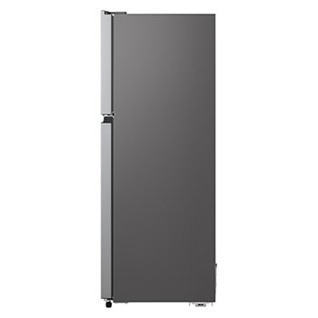 Side view of 235L Top Freezer Refrigerator Essence Matte Black with LinearCooling and Deodorizer.