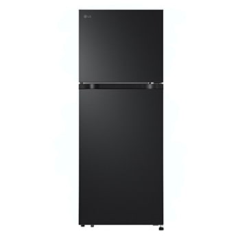 Front view of 235L Top Freezer Refrigerator Essence Matte Black with LinearCooling and Deodorizer. (GN-B212PQNR.ADSRLML)