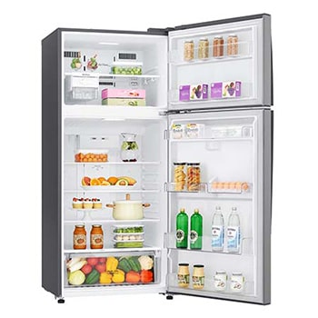 left side open door with food