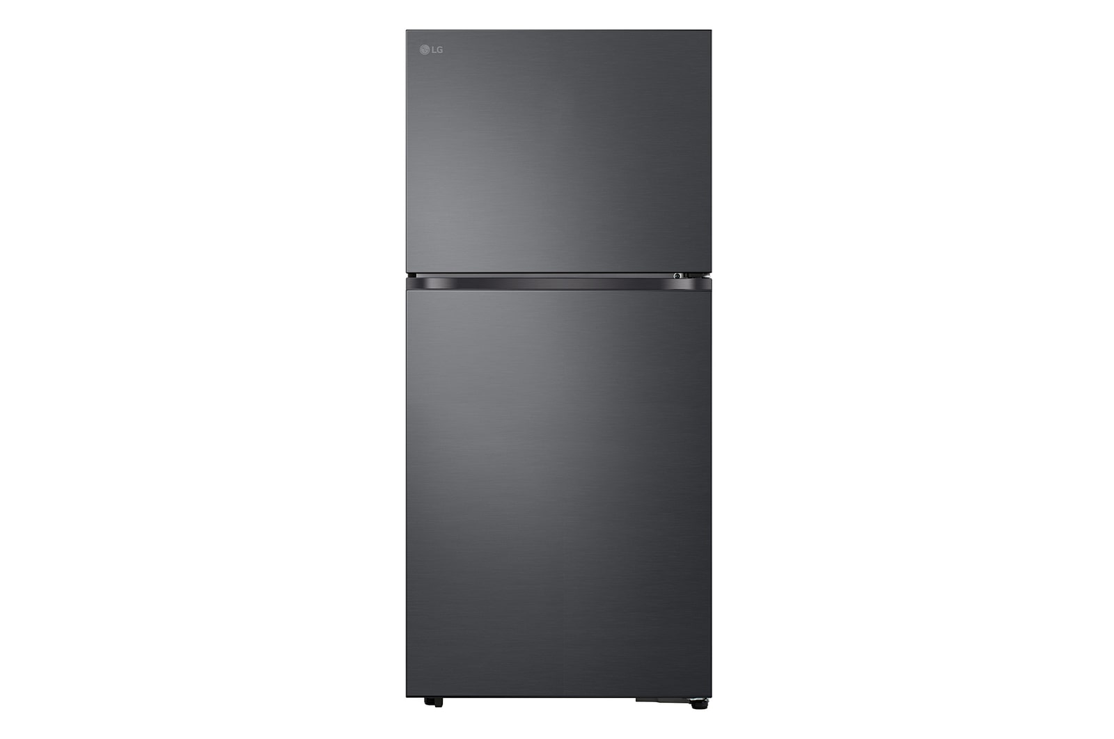 Front view of 656L Top Freezer Fridge in Essence Matt Black GRTB622PQFQ