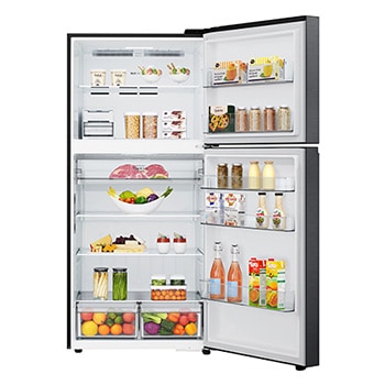 front open view with food stored