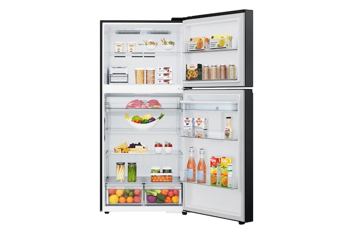 front open view with food stored