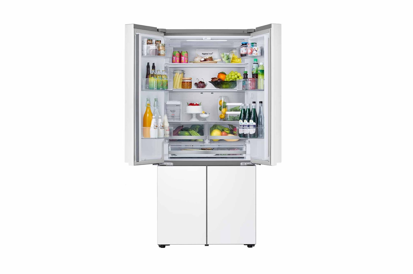 Top  all door open with food