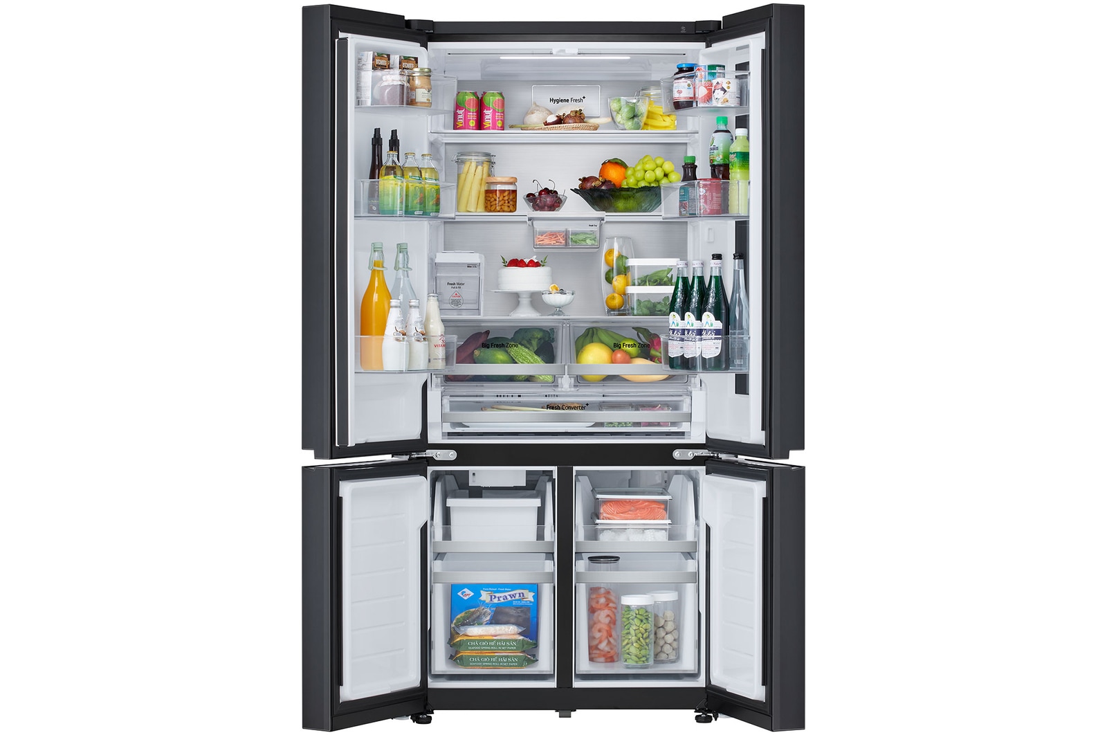 Front all door open with food
