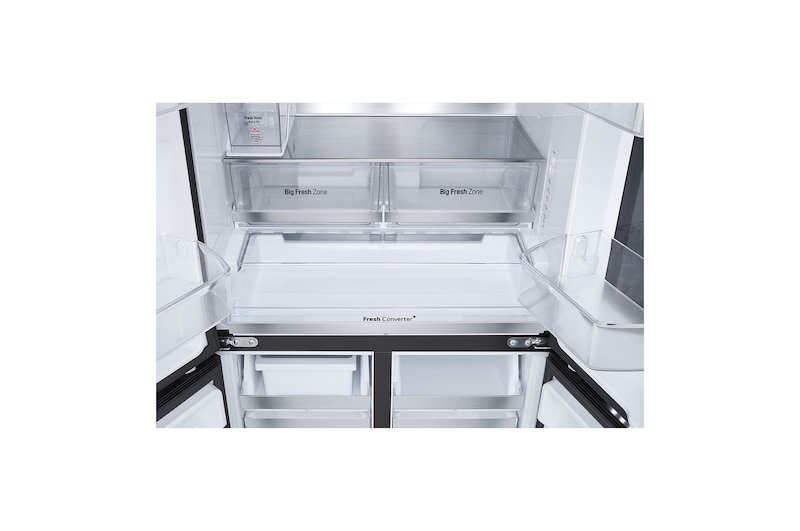 Bottom drawer open without food