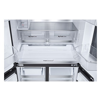 Bottom drawer open without food
