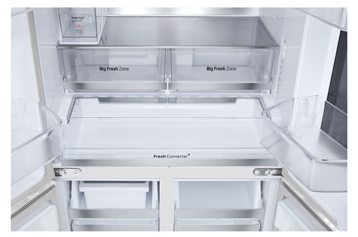 Bottom drawer open without food