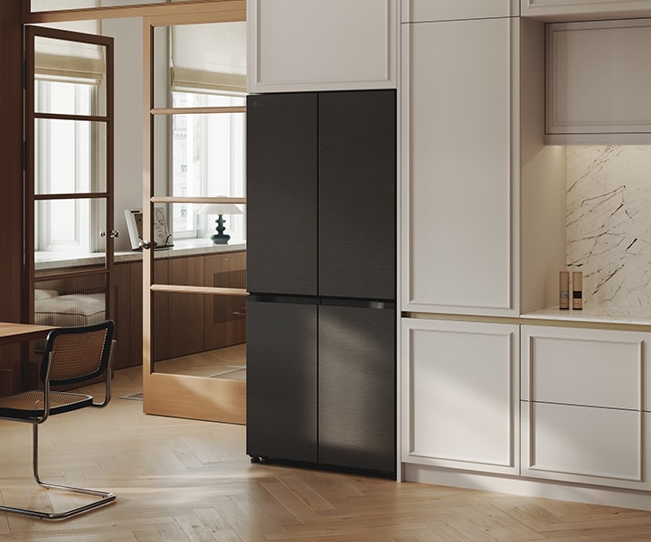 512L Multi Door Fridge Freezer, Matte Black | LG Malaysia
