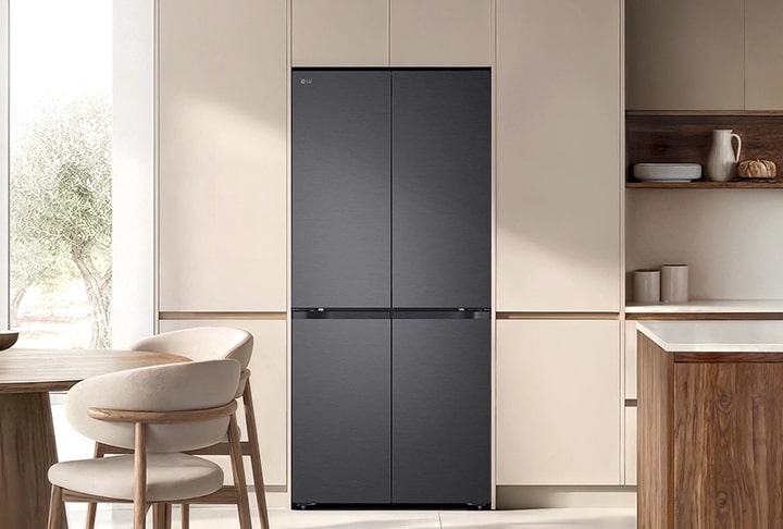 512L Multi Door Fridge Freezer, Matte Black | LG Malaysia