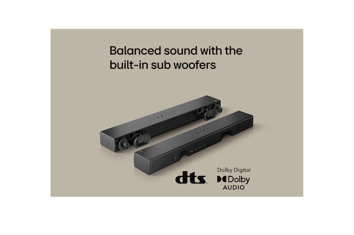 USP card: Balanced sound with the built-in sub woofers